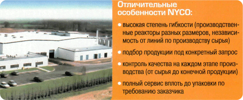 Отличительные особенности NYCO